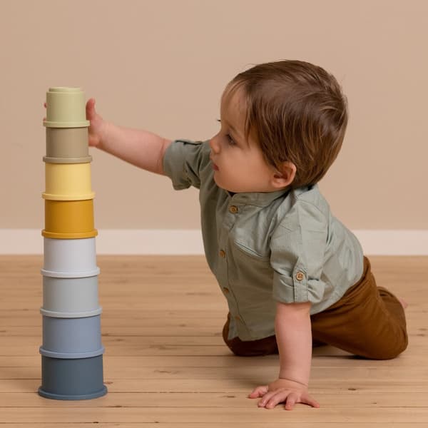 Little Dutch Stacking Cups Blue