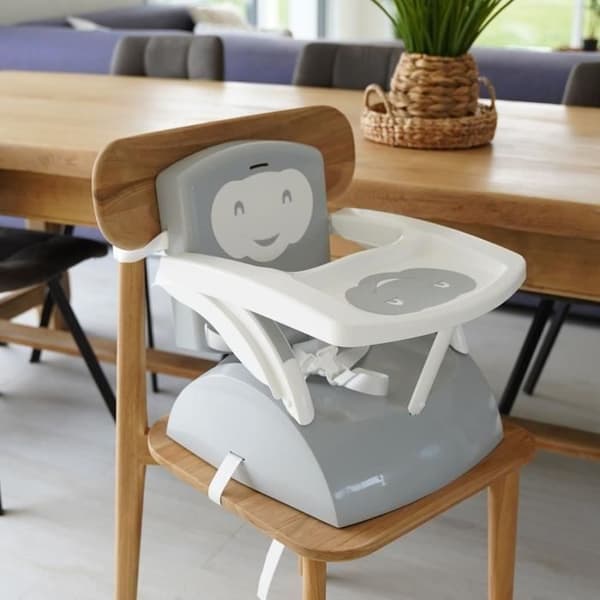 THERMOBABY Booster Seat - Iced Brown - Adjustable for Long-Term Use