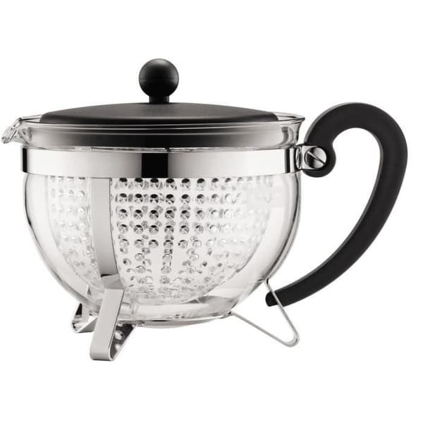 BODUM Teapot - Chamboard - Plastic strainer - 1.3 L - Black