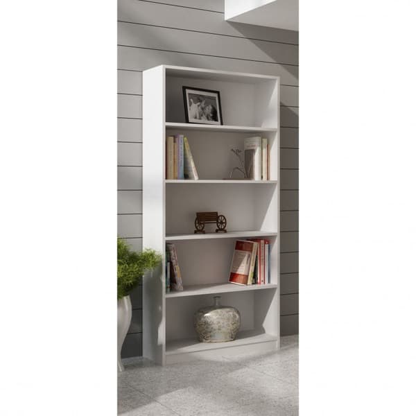 Topeshop R80 BIEL Office Bookcase 80x182 cm White