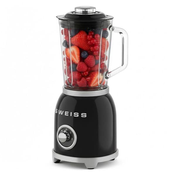 SWEISS Vintage Blender - 1000 W - 1.5 L - MXV9 - Black