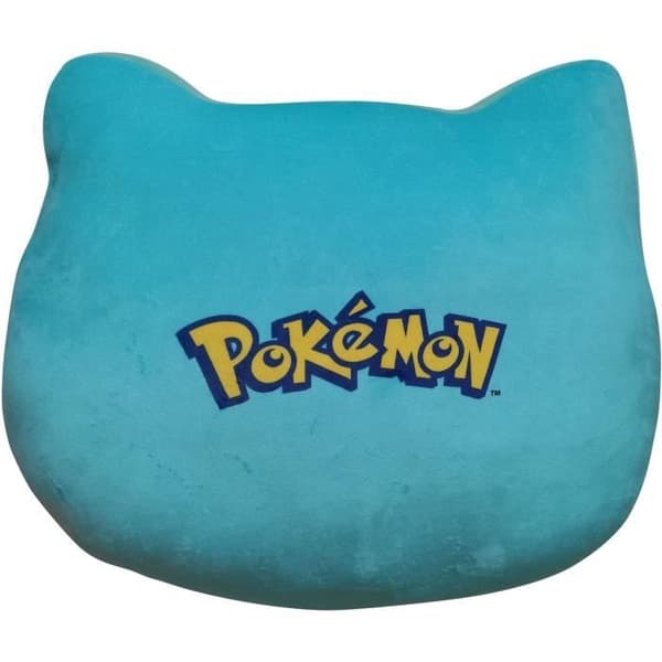 Pokémon Premium 3D Cushion Bulbasaur Face, Microfiber, 40 cm