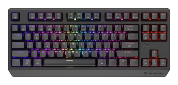 GENESIS Thor 230 TKL Gaming Keyboard USB + RF Wireless + Bluetooth Black