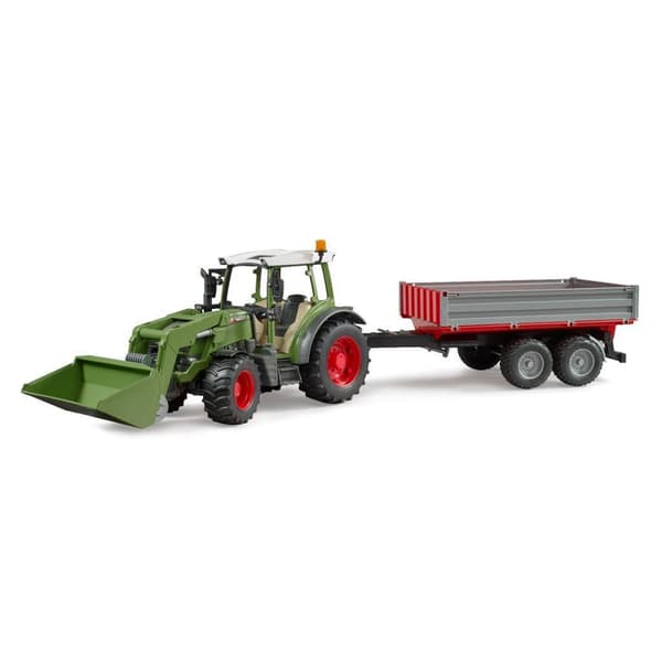 Bruder Fendt Vario 211 with Front Loader + Sidewall Trailer