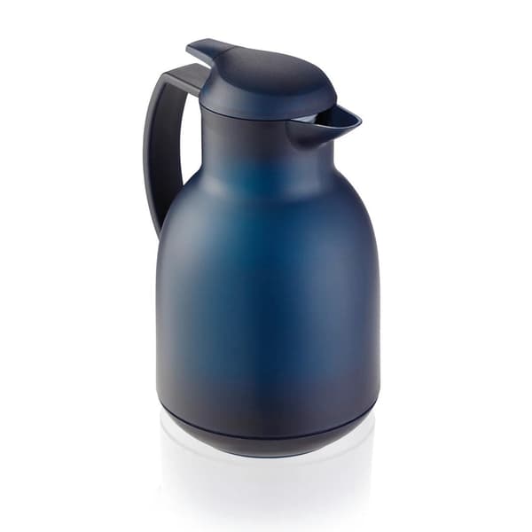 Leifheit Thermos Jug 1 L Dark Blue - Keeps Drinks Hot for 20 Hours
