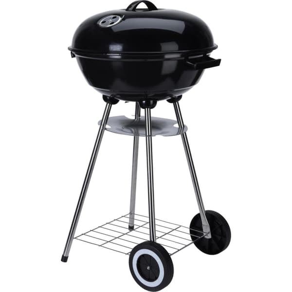 Grill King Charcoal Barbecue on Wheels 46 cm Black