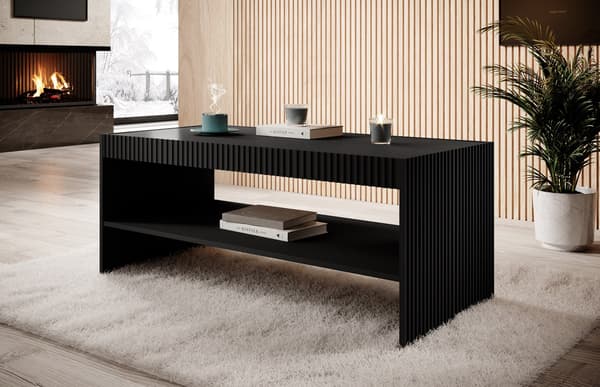 PAFOS Bench/Table 120x60x50 cm Black Matte