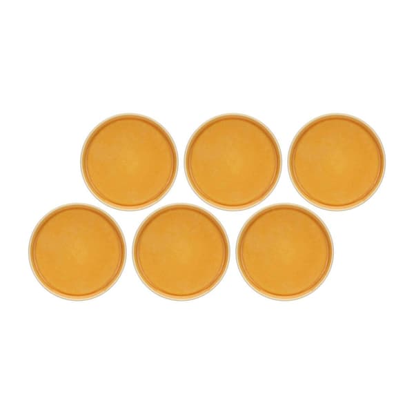 Arpeggio Set 6 Salad Plates 21 cm Orange