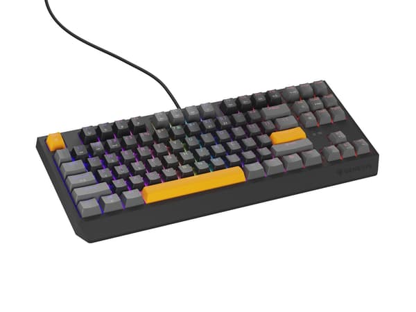GENESIS Thor 230 TKL Gaming Keyboard USB + RF Wireless + Bluetooth Black Grey Orange