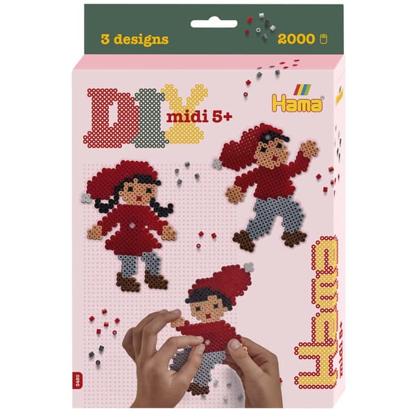 Hama Iron-on Beads Midi Figures - 2000 Pieces - Crafting Fun
