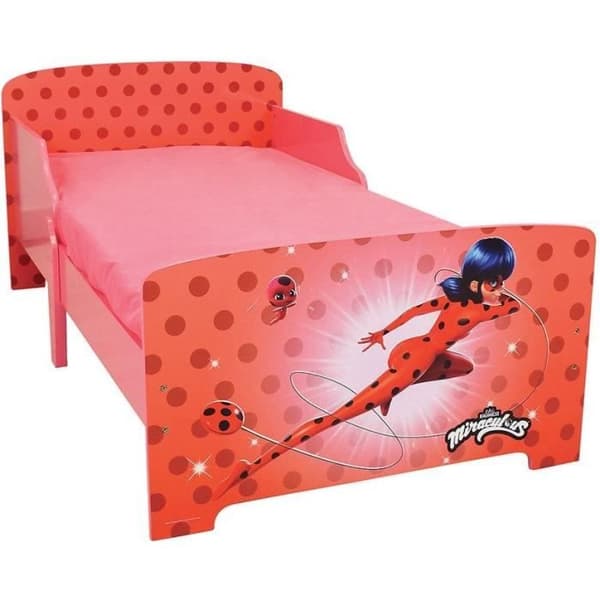 Fun House Miraculous Ladybug Bed with Slatted Base 140 x 70 cm