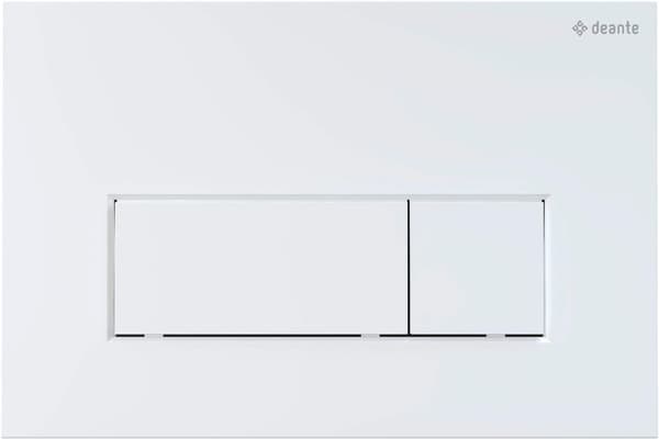 Deante Flush Plate Slim White Plastic for Concealed Frames
