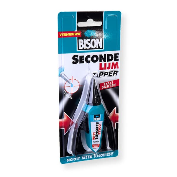 Bison PE-SUPERGLUE1 Super Strong and Fast Glue - 1 Drop Dispenser