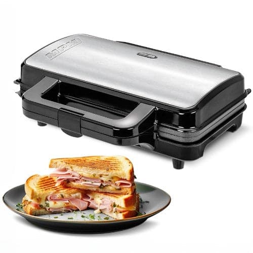 MPM Sandwich Toaster 800W Black MOP-20M