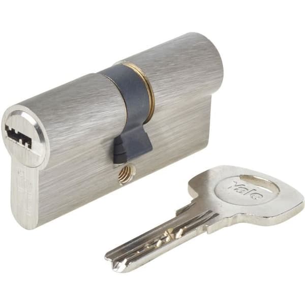 YALE 1000+ Series Lock Cylinder - 30x30 mm - Nickel Plated - Double-Delete