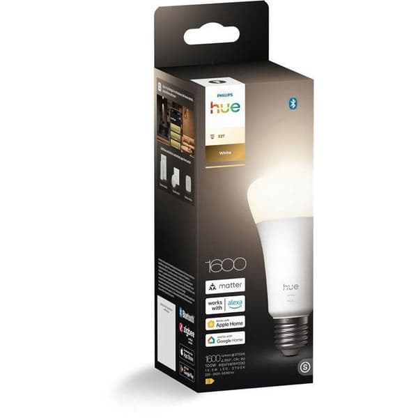A67 Connected LED Bulb - PHILIPS HUE - Warm White Light - 2700K - E27 Base - 13.5W - 1600 Lumens