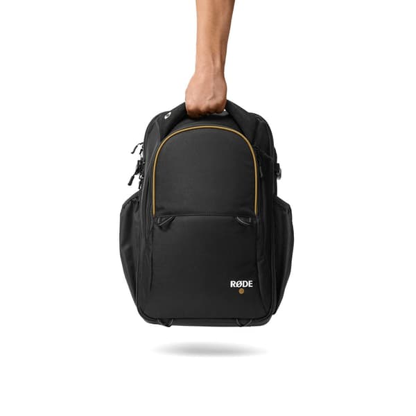 RODE Backpack Rucksack Black Alcantara Polyester