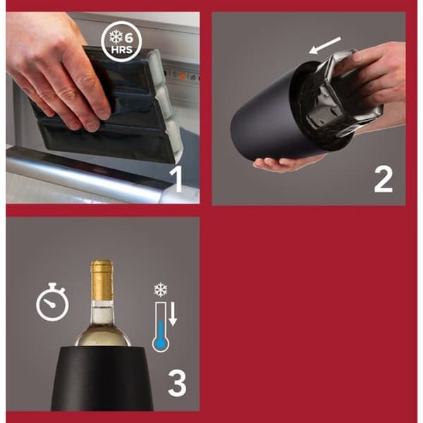Vacuvin Wine Cooler Black