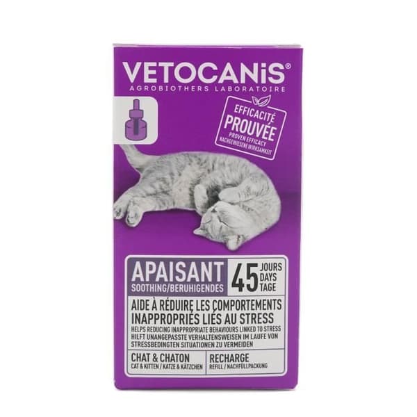 VETOCANIS Refill for Anti-Stress Diffuser - For Cats, 45 Days
