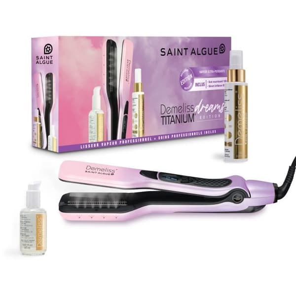 Titanium Steam Straightener - 40 ml Water Tank - Adjustable Temperature