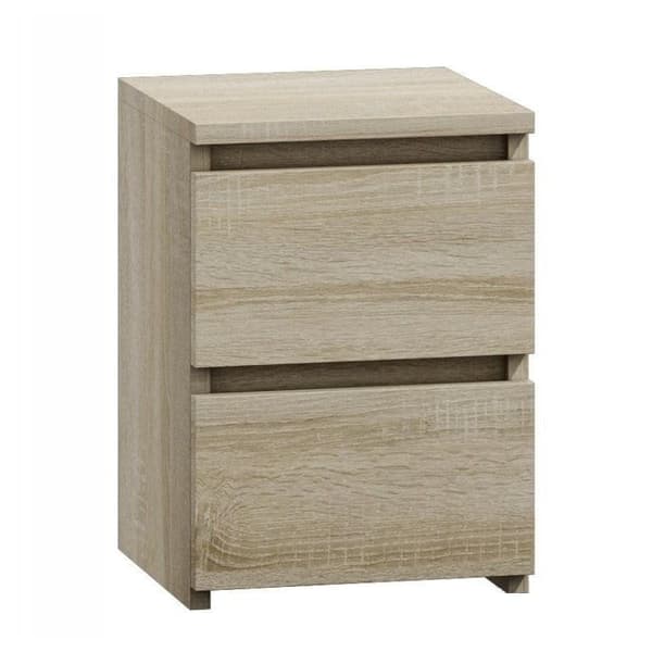 M2 Topeshop Nightstand 2 Drawers Sonoma Oak