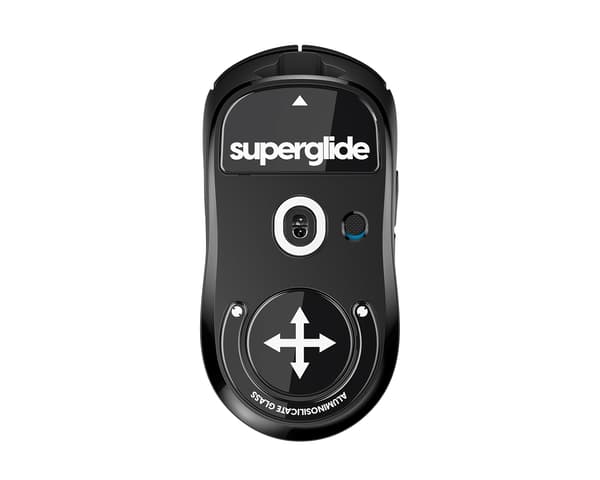 Glass Skates til Logitech G Pro X Superlight - Sort