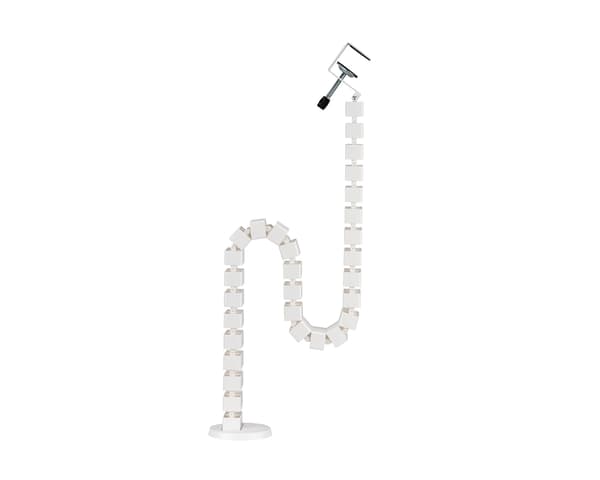 Flexible Desk Cable Management Spine - Hvid Kabelskjuler