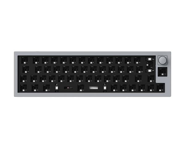 Q9 QMK 40% ISO Barebone Knob Version RGB Hot-Swap - Grå