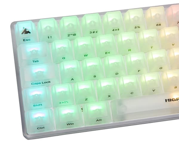 OPAL Base 65 Hotswap Gaming Tangentbord - ISO German [Silent Glacier]