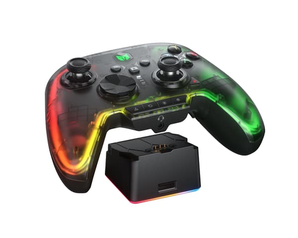 Rainbow 2 Pro Wireless Controller with Charging Stand - Trådløs Controller