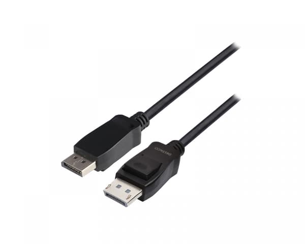 LSZH DisplayPort Kabel 8K Sort (2 meter)
