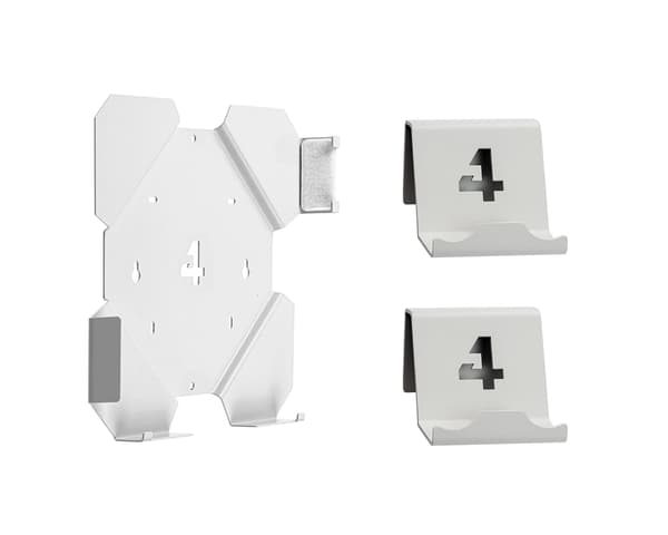 Veggfeste Bundle til PS4 Slim - Hvit