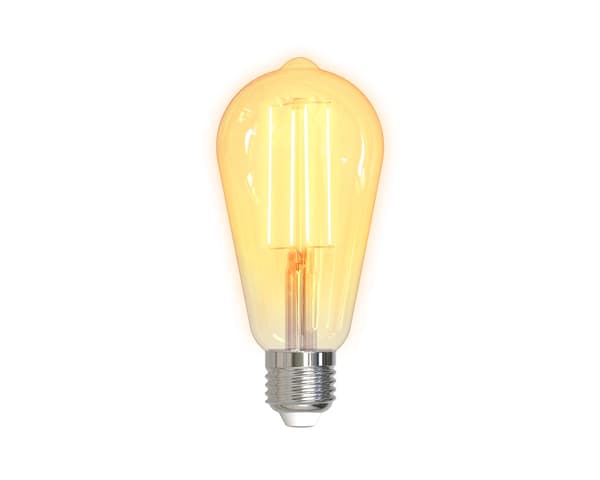 LED-lys Glødetråd E27 WiFI 5.5W ST64, Dimbar