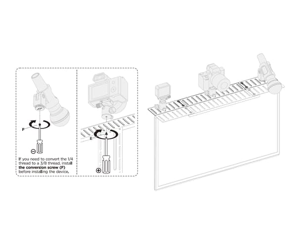 All-In-One VESA Compatible Device Shelf - hylly