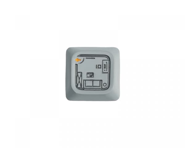 Zinc Alloy Low Profile LSA Artisan Keycap - Room