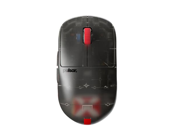 X2-H High Hump Wireless Gamingmus - Mini - Clear Black - Limited Edition