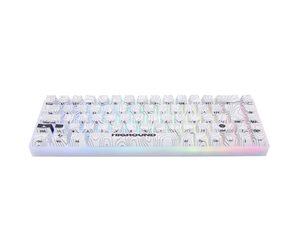 SNOWSTONE Base 65 Hotswap Gaming Keyboard - ISO German [White Flame]