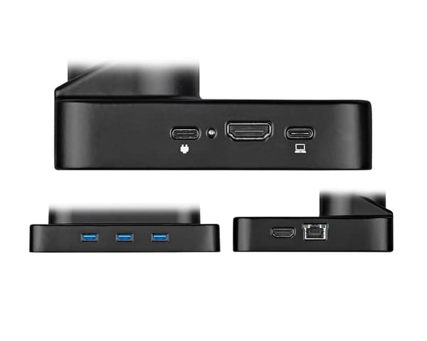 Skjermstativ Heavy-Duty Aluminium - USB 3.0-Hub - 2 Skjermer