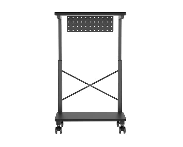 Height Adjustable Rolling Desk - Black