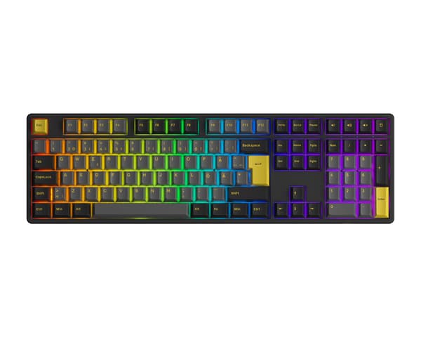 5108B Plus-S Trådløst Tastatur - Sort [V3 Cream Yellow Pro]