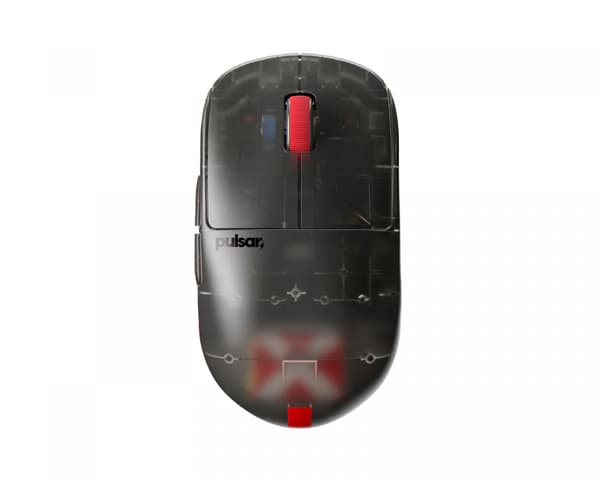 X2-H High Hump Wireless Gamingmus - Mini - Clear Black - Limited Edition