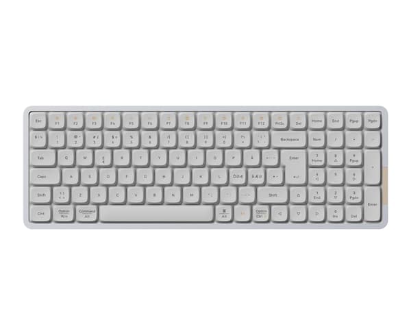 Flow100 96% Low-Profile RGB Mekaniskt Tangentbord [Kailh Ghost] - Vit