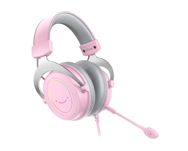 AMPLIGAME H3 Gaming Headset RGB - Rosa