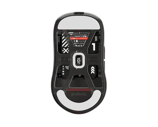 X2-H High Hump Wireless Gamingmus - Mini - Clear Black - Limited Edition