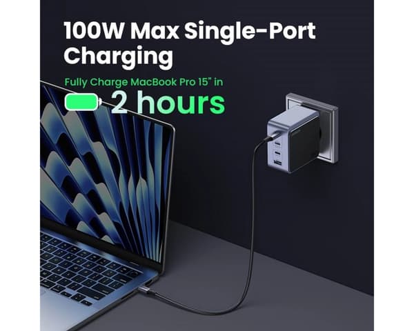 Nexode S 100W 4-port USB-laddare