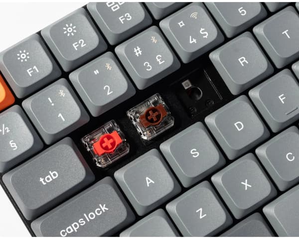 K3 Max Low Profile Hotswap Langaton Mechanical Näppäimistö [Gateron Red] - ISO