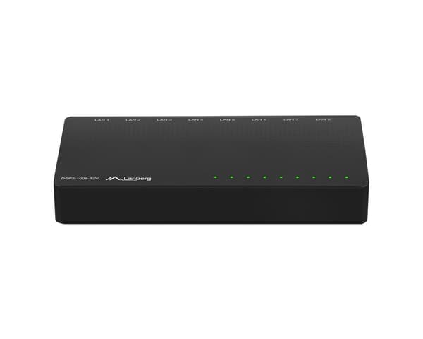 Netværksswitch 8-portar 100/1000 Mbps V12