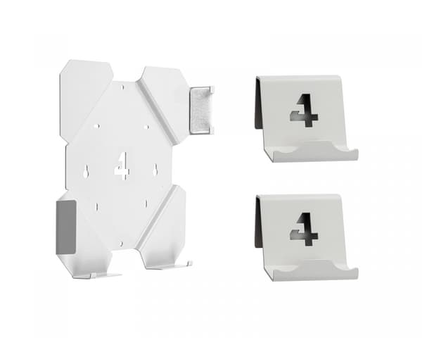 Veggfeste Bundle til PS4 Slim - Hvit