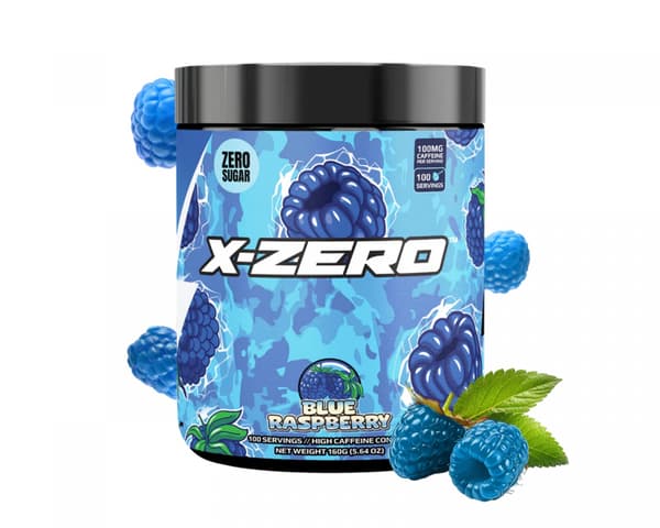 X-Zero Blueraspberry - 100 Porsjoner