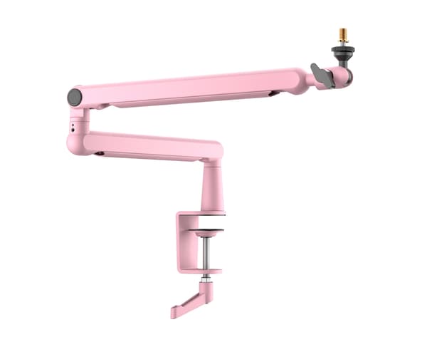Low-Profile Boom Arm Stand - Rosa Mikrofonarm